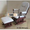 SF-7063 WOODEN GLIDER ROCKER & OTTOMAN