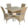 attractive set of PP rattan table & chairs modern style