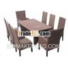 2012 design rattan,  wood dining set 9pcs