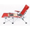 beach folding bed,  outdoor bed,  outdoor folding chair, red color
