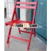 hot sale wooden red folding chair