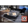 Elegant chinese leather sofa bed