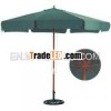270 cm outdoor patio umbrella with wooden frame