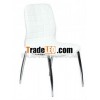 Stylish dining chair with chrome base Carmen White Black Water pink colors