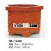 (HA-15302) WOOD FLOWER BOX , WOODEN FLOWER BOX , LARGE SOLID WOODEN FLOWER BOX