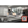 AB021 2012 Classic luxury bedroom furniture solid bed (Rose)