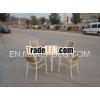 Aluminum polywood furniture set