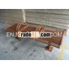 Outdoor metal bench,  public seating,  galvanized steel bench