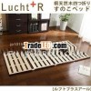 Moisture Protection Natural Wood 4 Section Folding Sunoko Bed LUCHT R Single bed room Popular in Jap