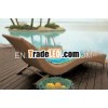 Outdoor rattan wicker pool sunbed daybed