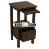 2 Drawer Straight Leg Plant Stand