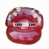 Unique design one seat plastic inflatable sofa for fun