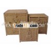 Vietnam Rattan Trunk Set 3 with Lid