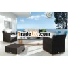Dark brown modular outdoor furniture