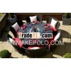 on sale! XG9582 $348 1 6 out door table Garden round coffee table and chair PE rattan outdoor furnit
