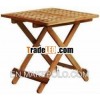 walnut folding table, oiled