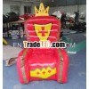 The King inflatable red sofa and chairs for sale