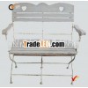 2013 top selling shabby chic style wood white wedding garden chairs