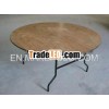 Round Plywood Table PVC edge for rental / sale / hotel