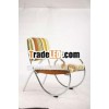 fabric and chroming legs leisure chair DC050