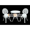 3-Piece Cast Aluminum Patio Bistro Set