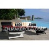 sun lounger pvc rattan