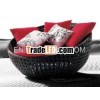 rattan tondo sedia