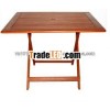 Garden wooden folding table