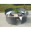 handmade weaving outdoor rattan table