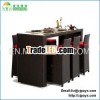 2012 Best seller poly rattan furniture outdoor bar set