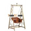 Outdoor single rattan swing chair