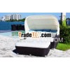poly rattan sunbed ( PRSB-057 )