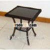 garden wicker chair and coffee table