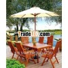 garden wood folding table and chair