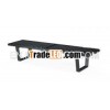 Classic black wooden bench