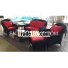 New luxury French garden round rattan sofa set made in China