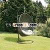 Modern outdoor rattan hanging chair garden patio hanging egg chair furniture