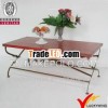 Vintage french wooden garden furniture