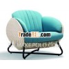 Tropical Marine Blue Modern Rattan Sofa LG83-0001