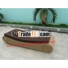 Poly rattan beach chair