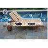 Outdoor Wooden Beach Sunbed