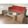 Vietnam export product best-quality-ever set of rattan square cylinder chairs,  glass-faced table &a