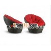 Hot Sell Round Poly Rattan Sunbed/ Outdoor furniture/ Garden furniture