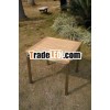 stainless steel teak tea table