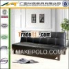 Modern PU leather covered folding sofa beds solid wood sofa bed furniture