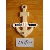 personalized anchor-like wooden clothes hook / frame