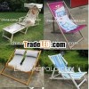 foldable wooden deck chair