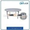 Heavy Outdoor Moulded Round Trestle Plastic Folding Table Furniture