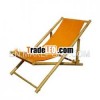 Foldable bamboo relax chair orange (01142)