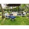 Vience Sofa set,  wood garden,  white & cushion
